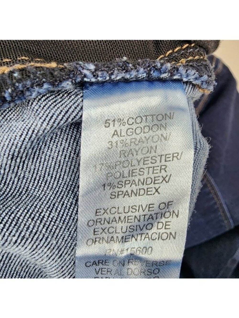 Democracy Womens Ab Solution Ankles Blue Jeans Plus Size 22W (40X26) - Picture 9 of 10